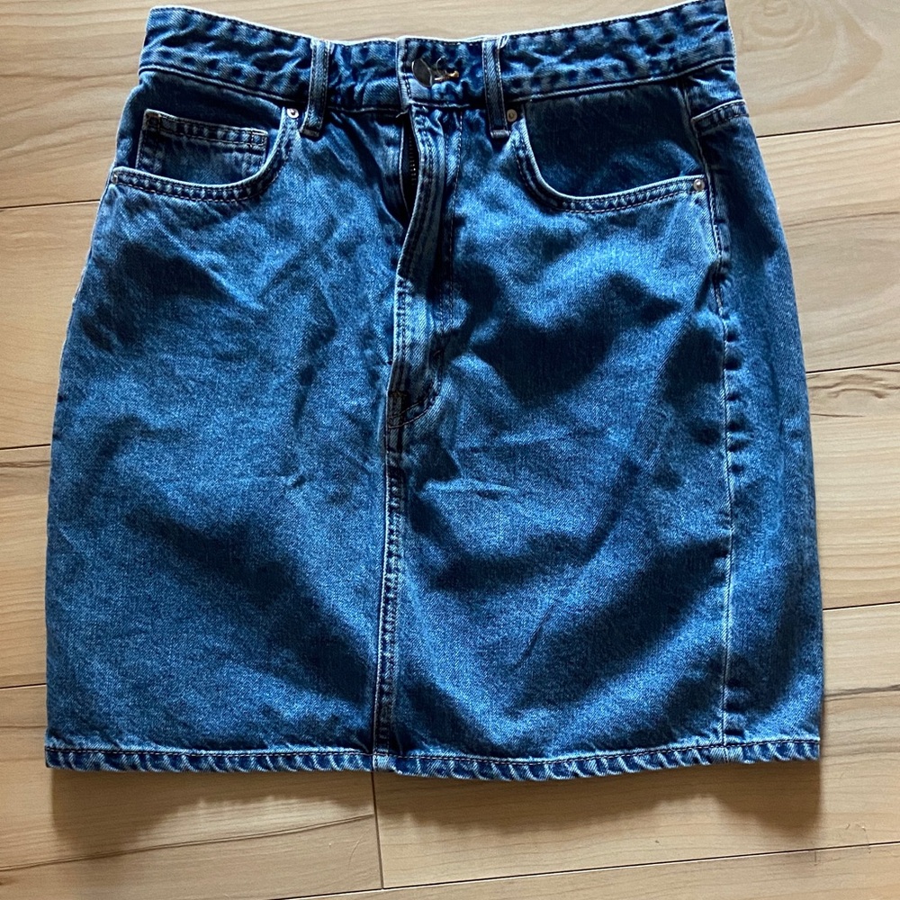 H&M Light Blue Denim Skirt